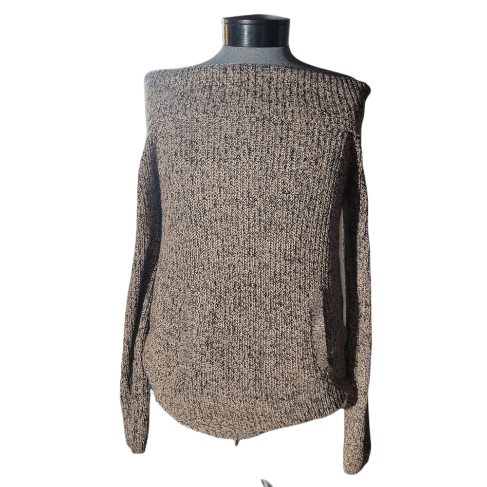 Lg snail cinnamon cowl neck sweater